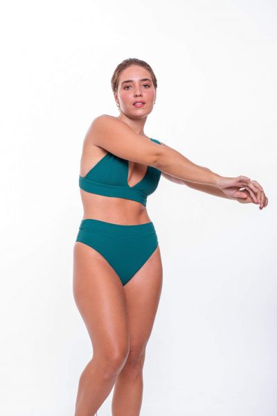 Calcinha Figo Verde Texturizada