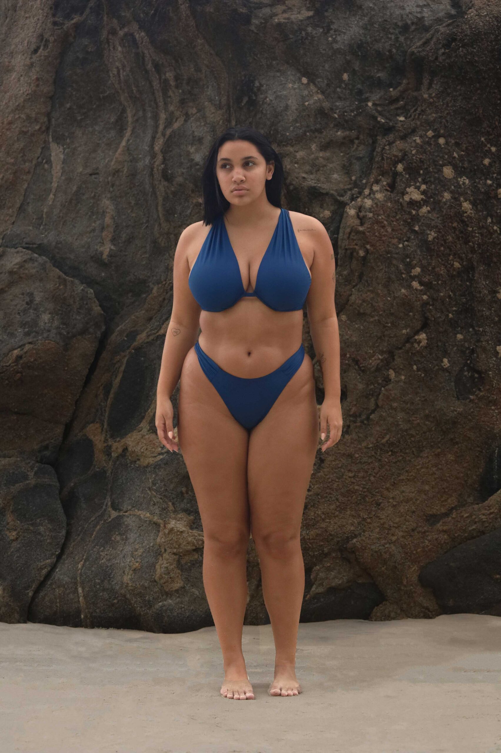 Calcinha Buriti Azul Marinho Nylon Regenerado (Econyl®) PITAIA RIO + CORONA - Imagem 3