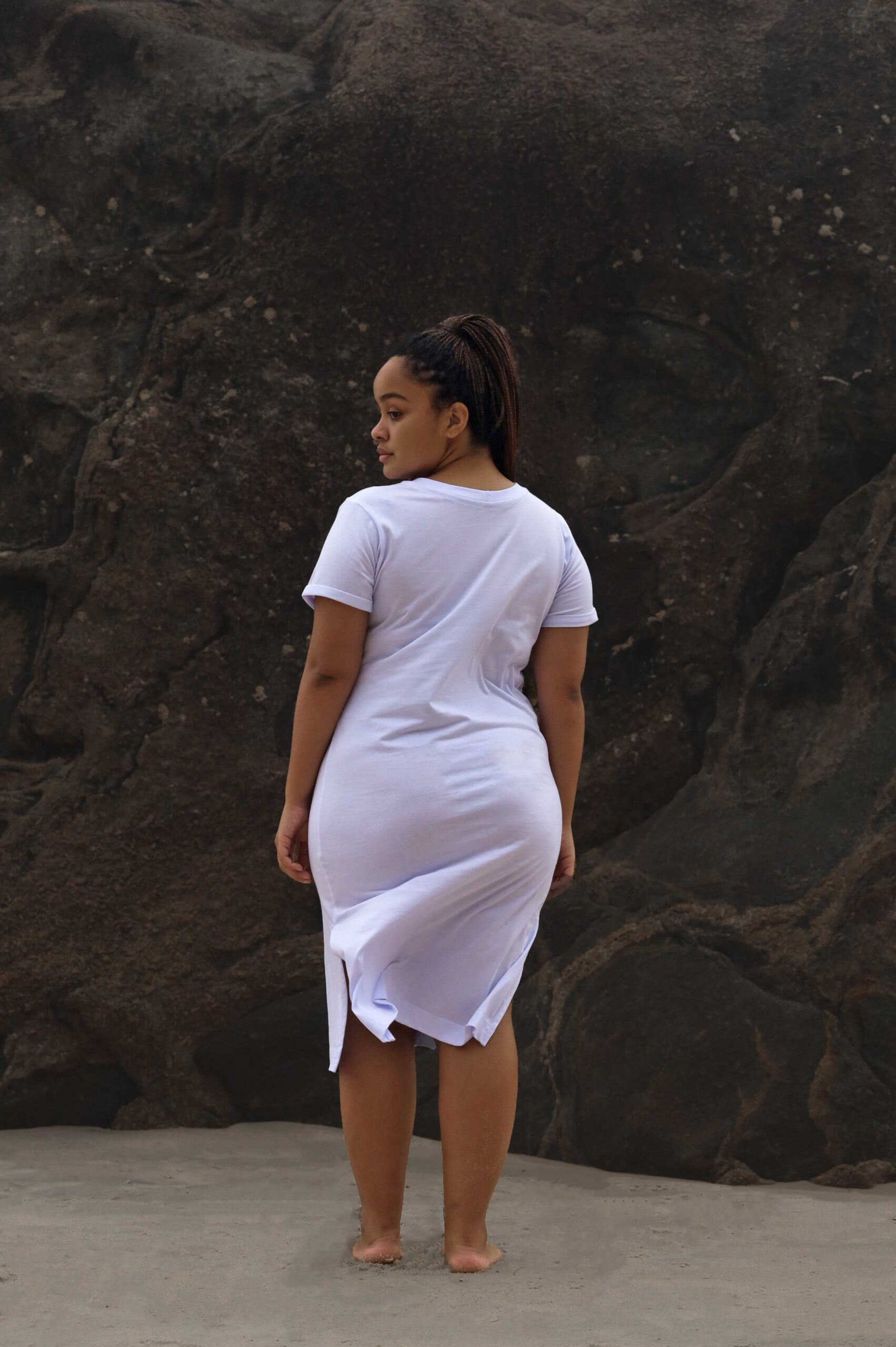 Saída Branca Algodão Impermeável Bordada Oceano PITAIA RIO + CORONA - Imagem 2